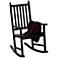 Eucalyptus Black Outdoor Rocking Chair