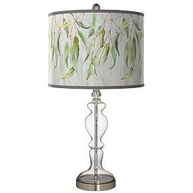 Image1 of Eucalyptus Giclee Apothecary Clear Glass Table Lamp