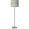 Eucalyptus Giclee Brushed Nickel Garth Floor Lamp