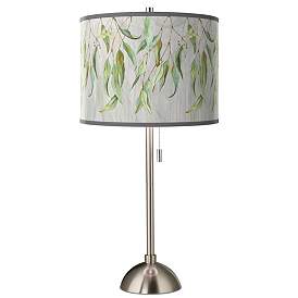 Image1 of Eucalyptus Giclee Brushed Nickel Table Lamp