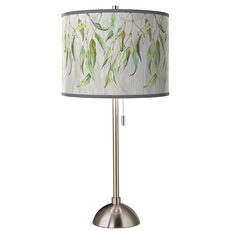 Image 1 Eucalyptus Giclee Brushed Nickel Table Lamp