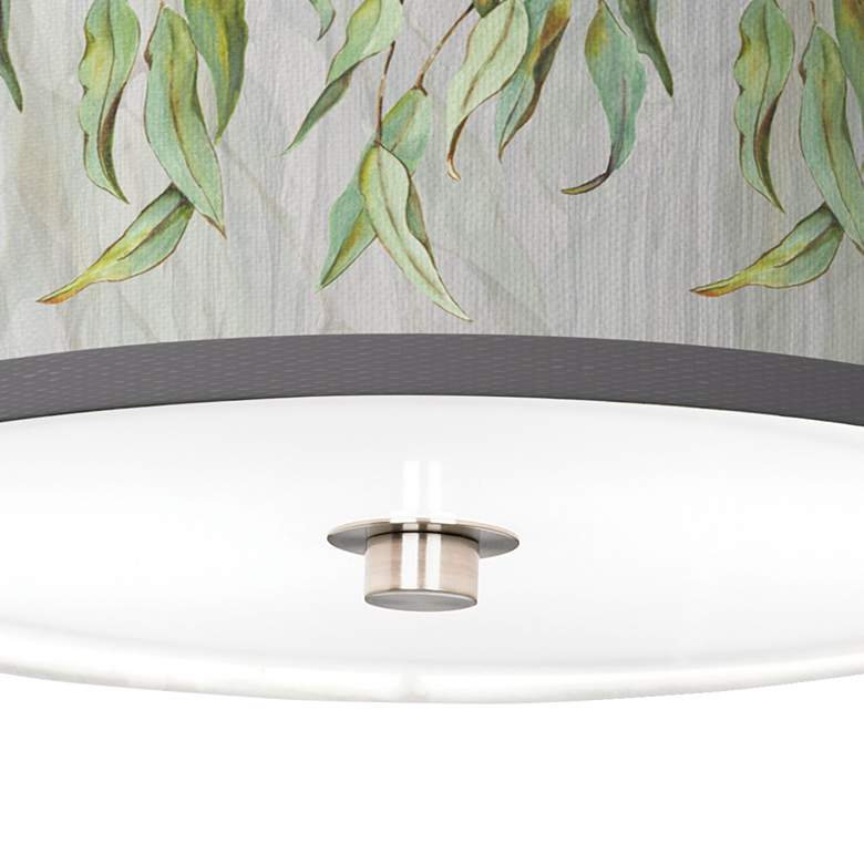 Image 3 Eucalyptus Giclee Nickel 10 1/4 inch Wide Ceiling Light more views