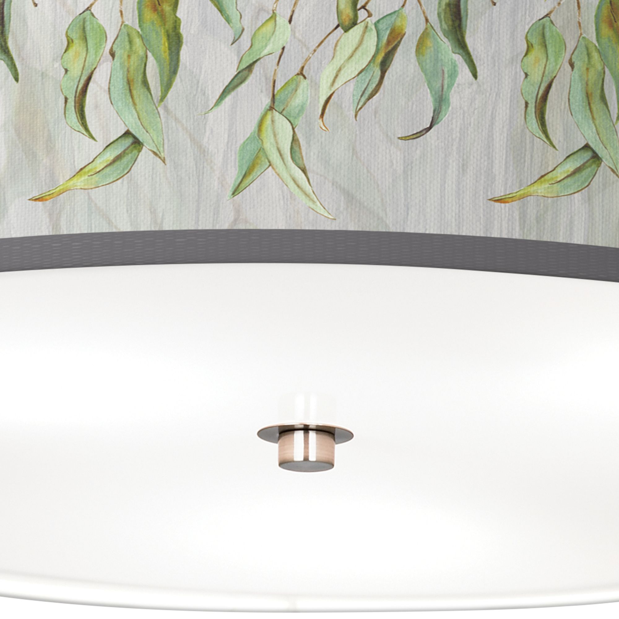 Image 3 Eucalyptus Giclee Nickel 20 1/4" Wide Ceiling Light more views