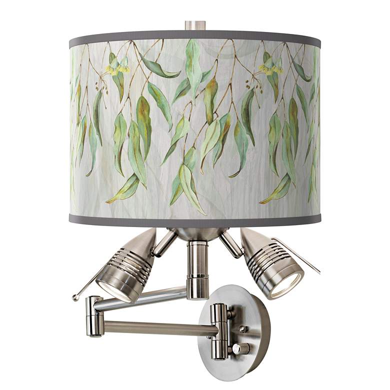 Image 1 Eucalyptus Giclee Plug-In Swing Arm Wall Lamp