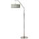 Eucalyptus Giclee Shade Arc Floor Lamp