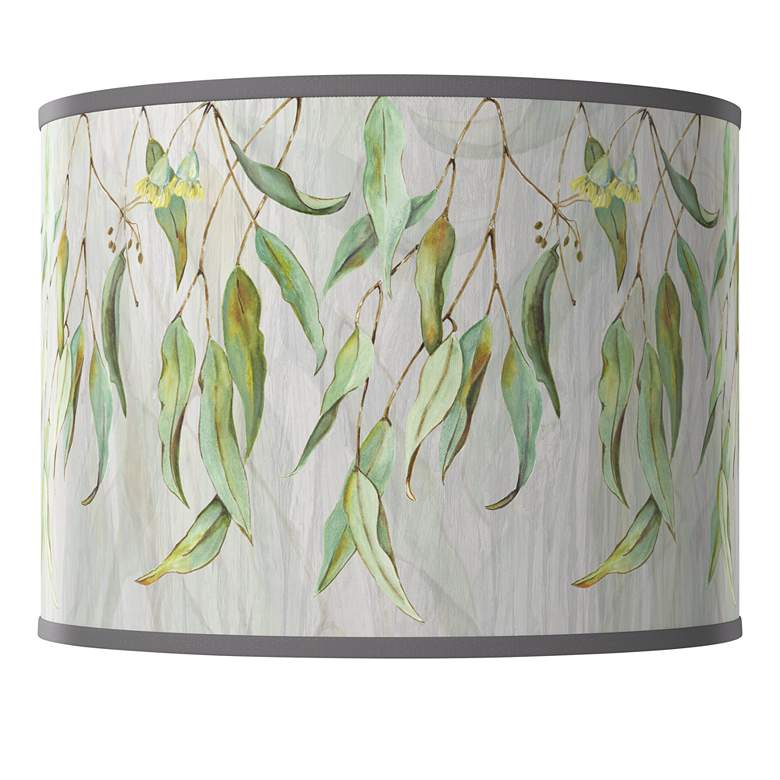 Image 1 Eucalyptus Leaf Pattern Giclee Glow Lamp Shade 13.5x13.5x10 (Spider)