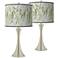 Eucalyptus Trish 26 1/4"H Brushed Nickel Touch Table Lamps Set of 2