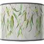 Eucalyptus White Giclee Round Drum Lamp Shade 14x14x11 (Spider)