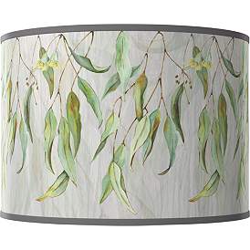 Image1 of Eucalyptus White Giclee Round Drum Lamp Shade 15.5x15.5x11 (Spider)