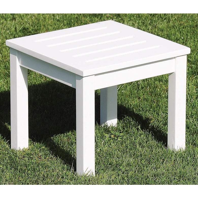 Image 1 Eucalyptus White Outdoor Side Table
