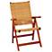 Eucalyptus Woven Seat Outdoor Folding Chair