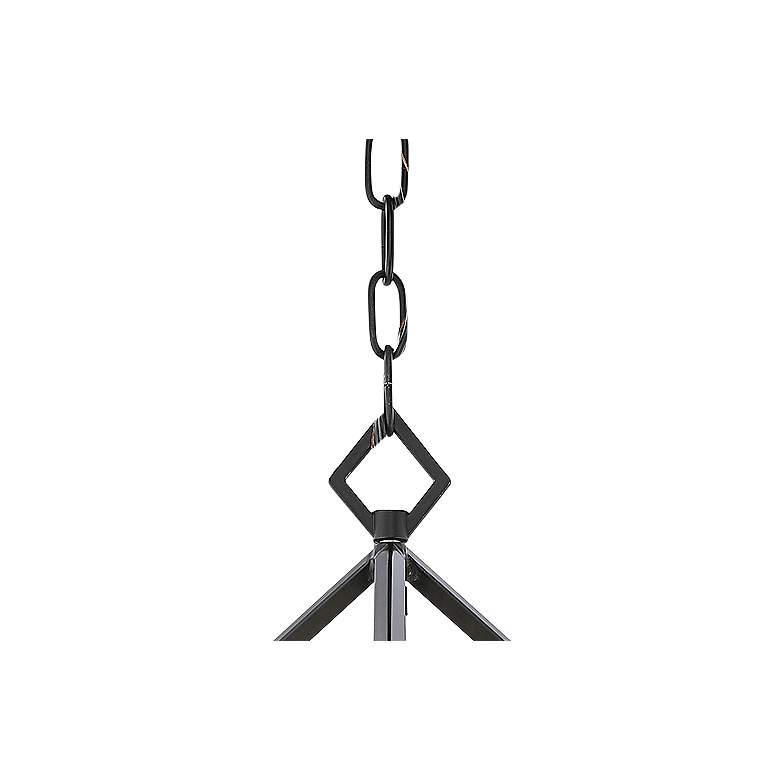 Image 4 Euclid 23" Wide Chrome and Matte Black 3-Light Chandelier more views