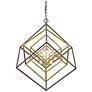 1_Euclid 29 1/2" Wide Olde Brass and Bronze 4-Light Chandelier