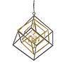 2_Euclid 29 1/2" Wide Olde Brass and Bronze 4-Light Chandelier more views