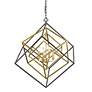 3_Euclid 29 1/2" Wide Olde Brass and Bronze 4-Light Chandelier more views