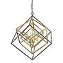 5_Euclid 29 1/2" Wide Olde Brass and Bronze 4-Light Chandelier more views
