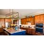 3_Euclid 44" Wide Bronze and Olde Brass 8-Light Linear Pendant more views