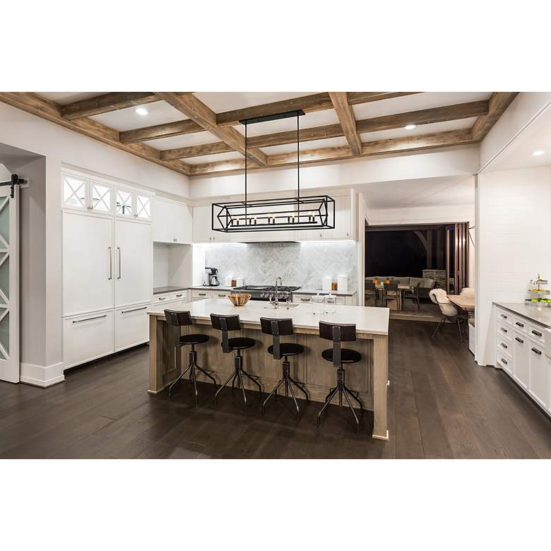 Image 4 Euclid by Z-Lite Matte Black 10 Light Island Pendant more views