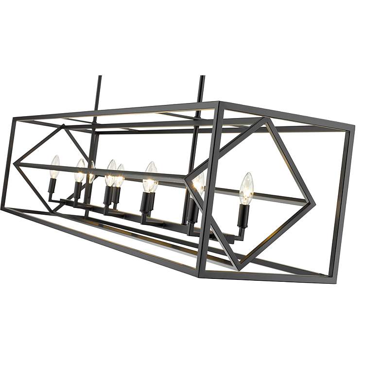 Image 7 Euclid by Z-Lite Matte Black 10 Light Island Pendant more views