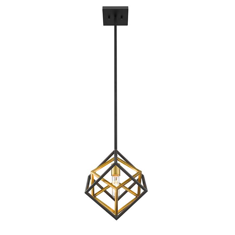 Image 5 Euclid by Z-Lite Olde Brass + Bronze 1 Light Mini Pendant more views