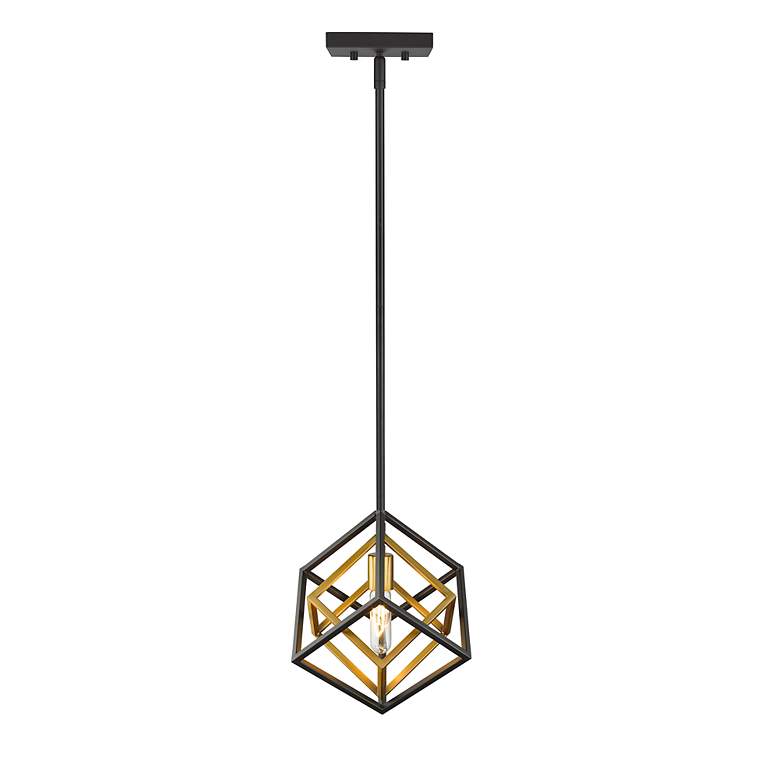 Image 6 Euclid by Z-Lite Olde Brass + Bronze 1 Light Mini Pendant more views