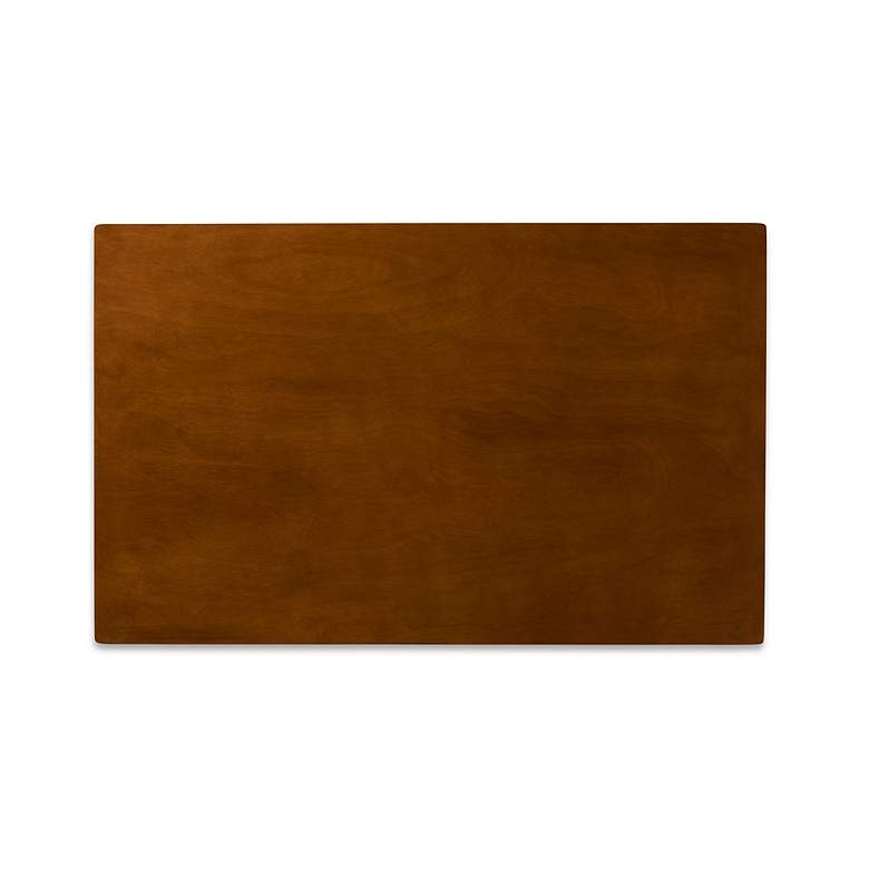 Image 5 Euclid Sand Fabric and Walnut Brown 5-Piece Dining Table Set more views
