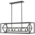 Euclide 44" Wide Matte Black 8-Light Linear Chandelier