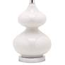 Eudora 19" High White Glass Gourd Accent Table Lamp