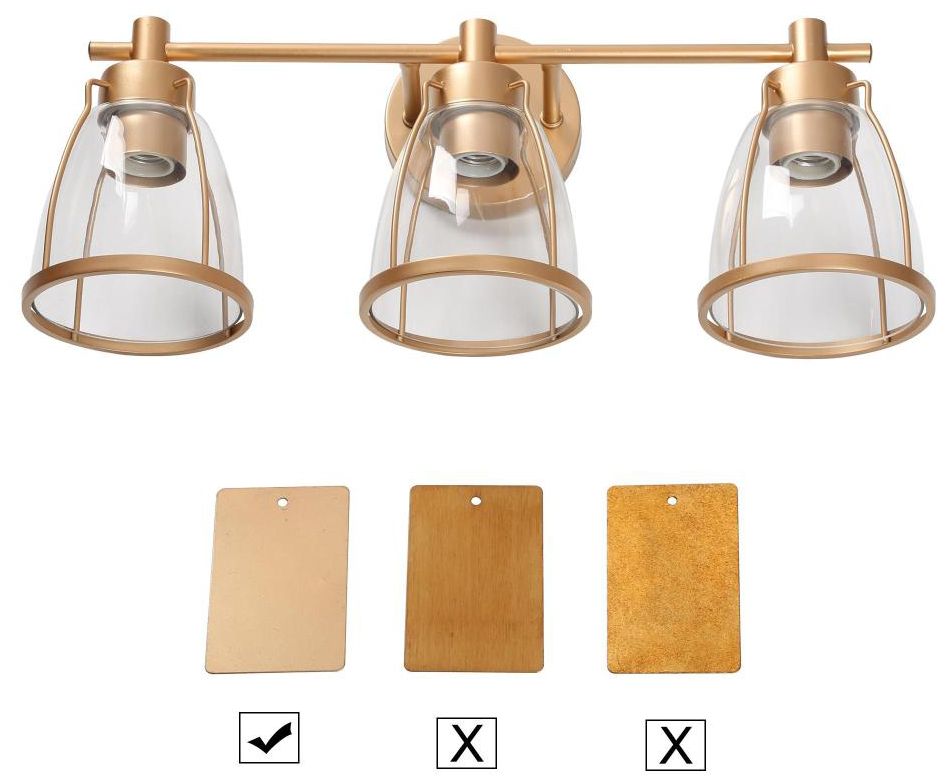 Image 3 Eumeneia 22" Wide Satin Gold 3-Light Vanity Bath Light more views