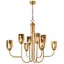 1_Euniecstasy 8-Light Brass Glass Chandelier