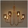 2_Euniecstasy 8-Light Brass Glass Chandelier more views