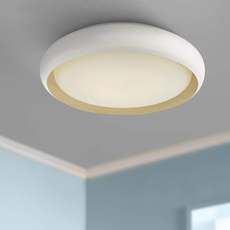 Image 1 Euphoria 18" Wide White Modern LED Ceiling Light
