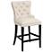 Euphoria 25" Beige Linen Tufted Counter Stool