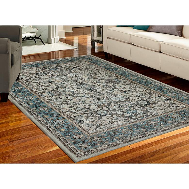 Image 1 Euphoria 90266 5&#39;3 inchx7&#39;10 inch Monaghan Sand Stone Area Rug