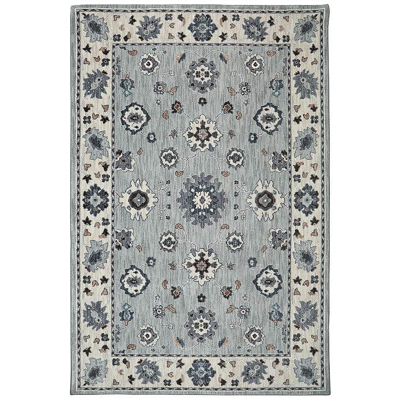 Image 1 Euphoria 90644 5&#39;3 inchx7&#39;10 inch Kirkwall Willow Gray Area Rug