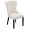 Euphoria Tufted Beige Linen Dining Chair
