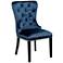 Euphoria Tufted Blue Velvet Dining Chair