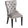 Euphoria Tufted Gray Velvet Dining Chair