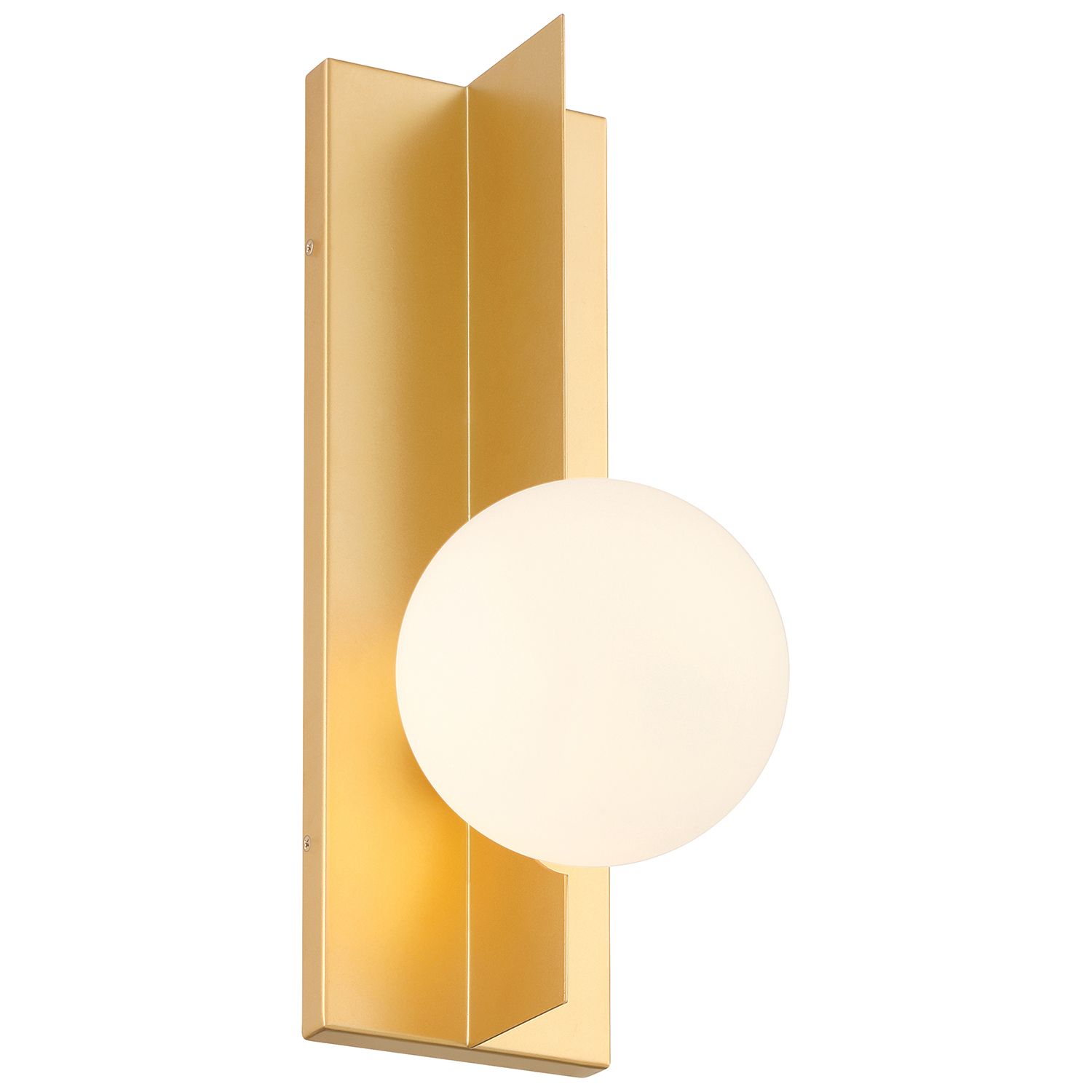 Image 4 Euro 1 Light 16" High Gold LED Wall Sconce more views