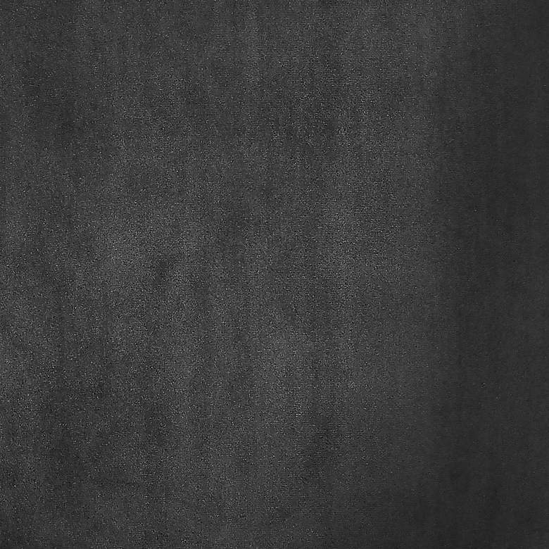 Image 4 Euro Style Desi 25 1/2" Black Fabric and Faux Leather Armchair more views