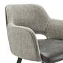 Thumbnail2 of Euro Style Desi 29 1/4" Modern Gray Fabric Swivel Bar Height Stool more views