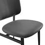3_Euro Style Felipe 19 1/2" Wide Gray Faux Leather Modern Side Chair more views