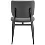 7_Euro Style Felipe 19 1/2" Wide Gray Faux Leather Modern Side Chair more views