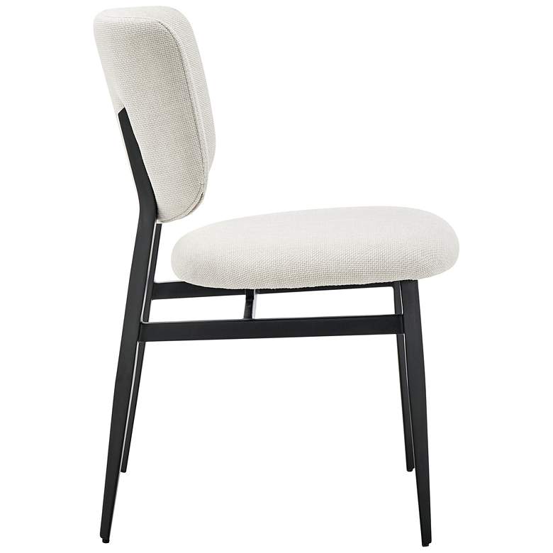 Image 4 Euro Style Felipe 19 1/2" Wide Modern Beige Fabric Side Chair more views