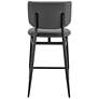 7_Euro Style Felipe 26 1/2" Gray Faux Leather Modern Counter Stool more views