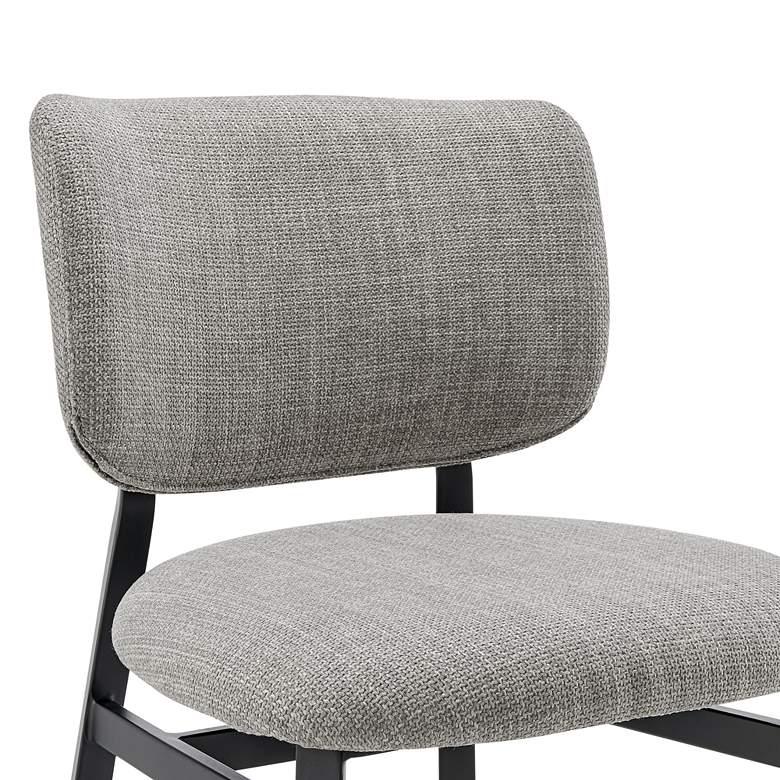 Image 2 Euro Style Felipe 26 1/2" Gray Linen Fabric Counter Height Stool more views