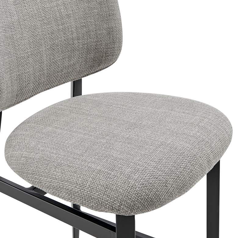 Image 3 Euro Style Felipe 26 1/2" Gray Linen Fabric Counter Height Stool more views