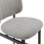 3_Euro Style Felipe 26 1/2" Gray Linen Fabric Counter Height Stool more views