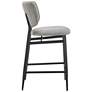 6_Euro Style Felipe 26 1/2" Gray Linen Fabric Counter Height Stool more views