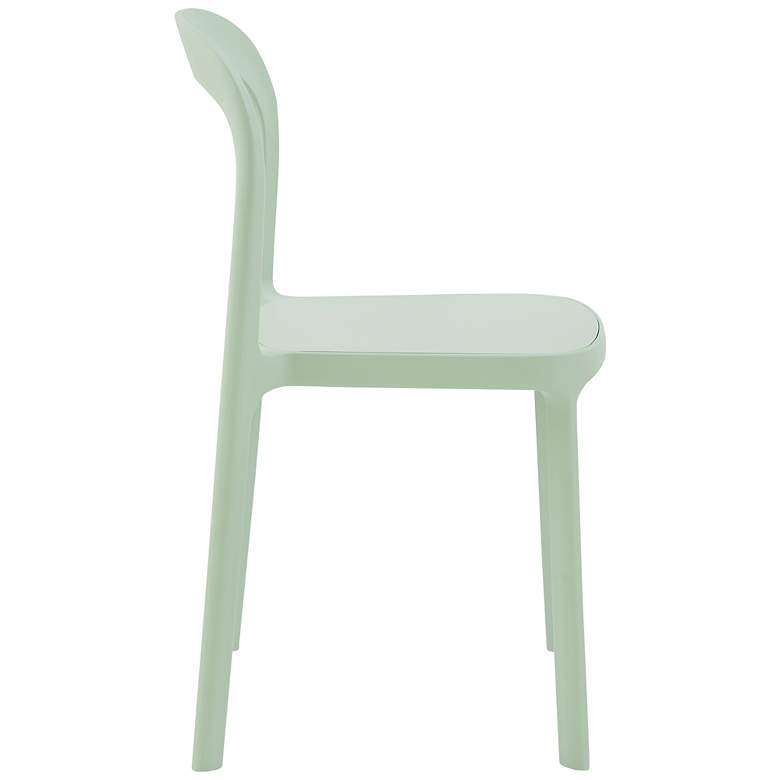 Image 6 Euro Style Lance 18 1/2" Wide Mint Green Outdoor Stackable Side Chair more views